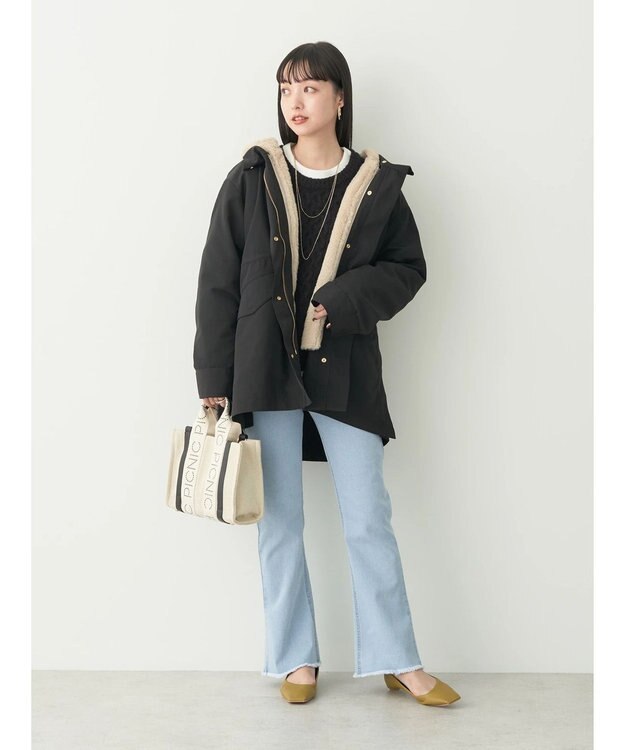 earth music&ecology ３ＷＡＹ　マウンテンパーカー Black