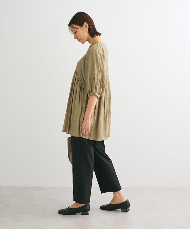 Green Parks ＢＰ　ボリュームスリーブチュニック Khaki