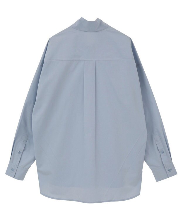 AMERICAN HOLIC イージーケアハイネックシャツ Sax