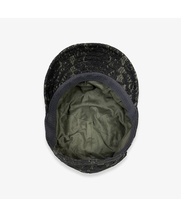 林八百吉商店 un chapeau  レースキャスケット ブラック
