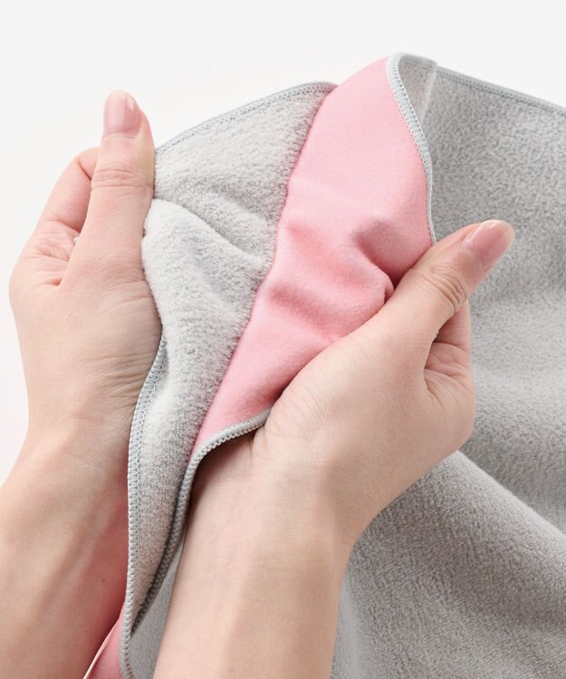 MOONBAT 【WEB限定】エスタ (estaa) くっつきタオル　ねこ グレー