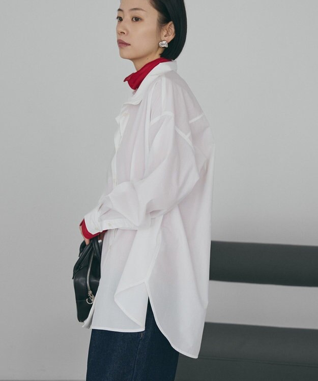 AMERICAN HOLIC イージーケアハイネックシャツ Off White