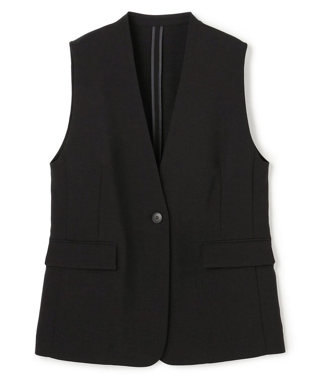 uncrave ウォッシャブルドライサップ ジレ ブラック(WEB限定カラー)