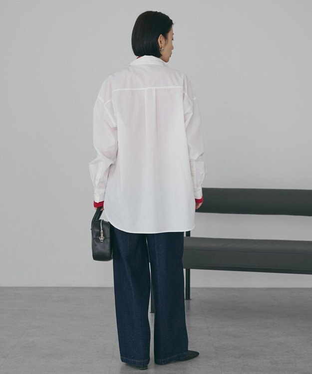 AMERICAN HOLIC イージーケアハイネックシャツ Off White