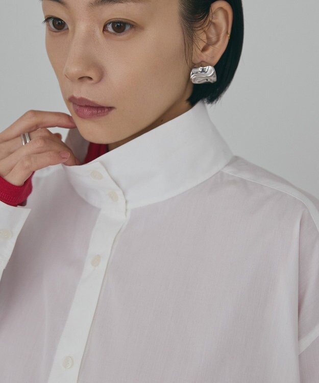 AMERICAN HOLIC イージーケアハイネックシャツ Off White