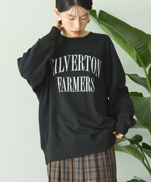 AMERICAN HOLIC アソートカレッジロゴ裏毛プルオーバー Black