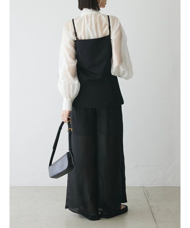 Green Parks AnriettMusee シアーボウタイブラウス Off White