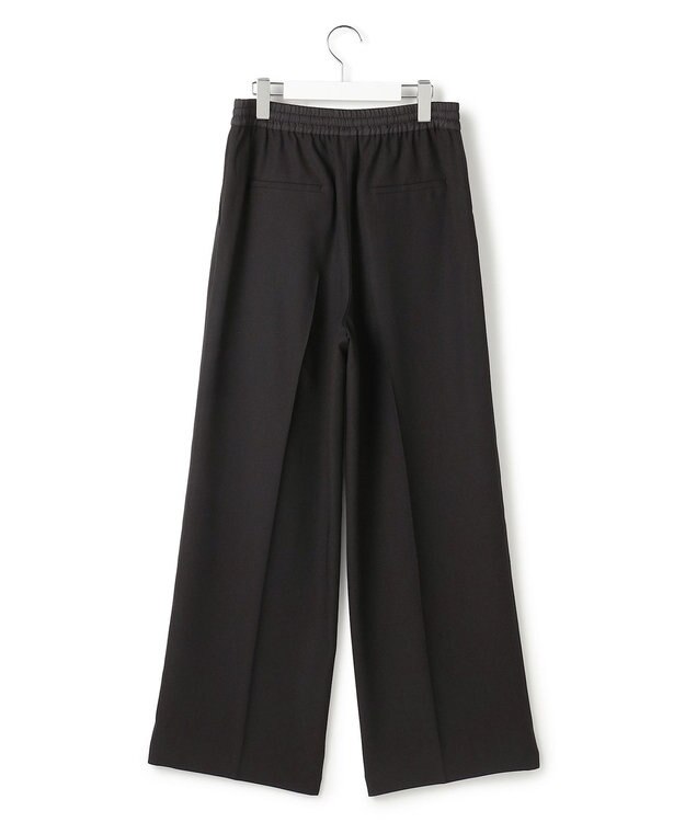 ICB L 【先行予約・WEB限定カラーあり】FluidBackSatin ワイドパンツ ブラック