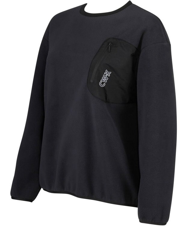 CW-X 【UNISEX】 CW-X プルオーバー 保温(本体) ゆったり設計 長袖 Uネック スポーツ ユニセックス DWR619 /ワコール ブラック