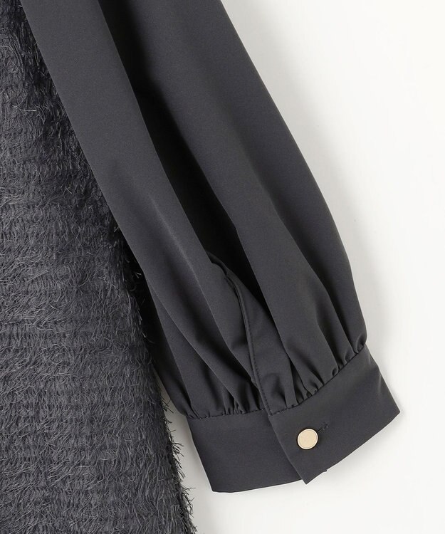 自由区 L 【カタログ掲載】ループカットジャカード ワンピース スレート