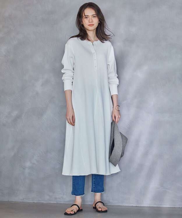 23区 【SLOW/洗える】SLOW DENIM タイトストレート デニム ダルブルー系