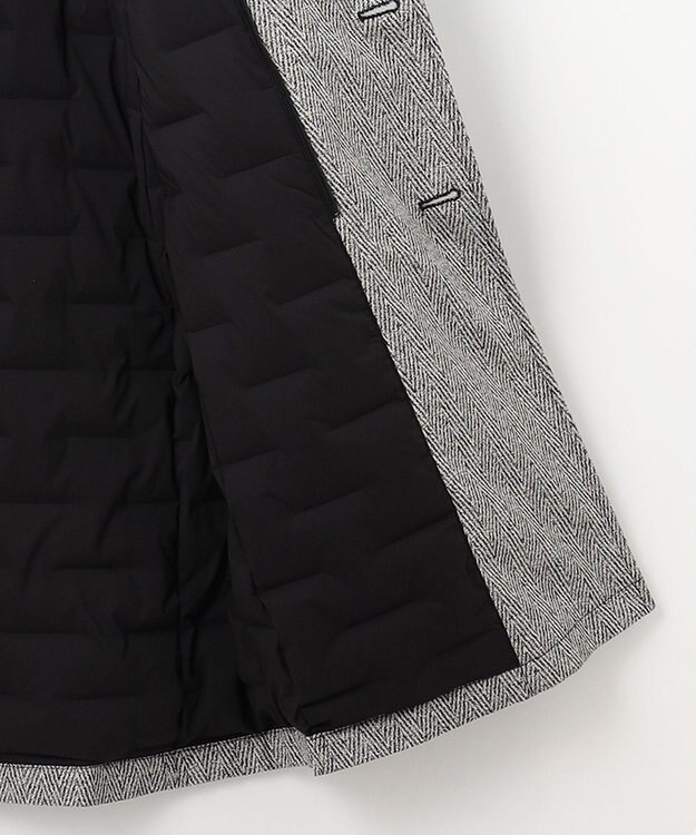 JOSEPH ABBOUD 【撥水/ダウン/ライナー取り外し可能】インターレースヘリンボン コート ライトグレー系7