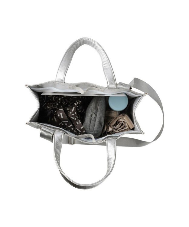 ROOTOTE 1032【木繊維軽量素材】EU.スクエア.メタリック-A 01：シルバー