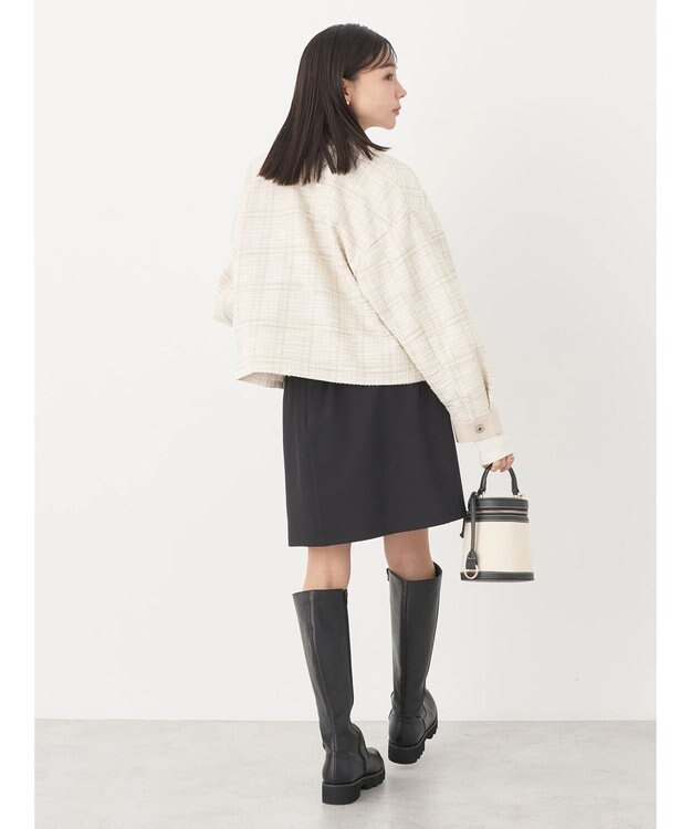 earth music&ecology ツイードジャケット（ｃｈｅｃｋ） Ivory