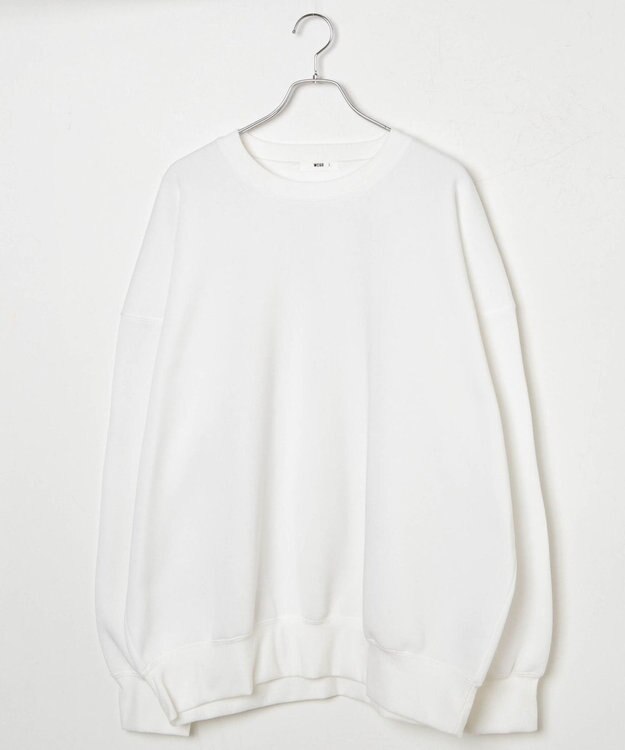 WEGO 【ユニセックス着用/MLXLサイズ展開/新色追加/裏起毛】スウェットプルオーバー ホワイト