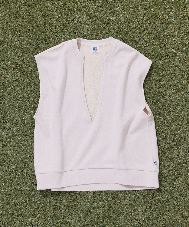 AMERICAN HOLIC 【RUSSELL】裏毛Vネックベスト Oatmeal