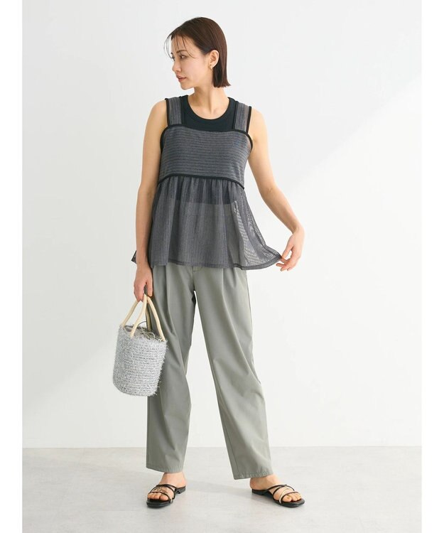 Green Parks シアーラメキャミビスチェ Gray