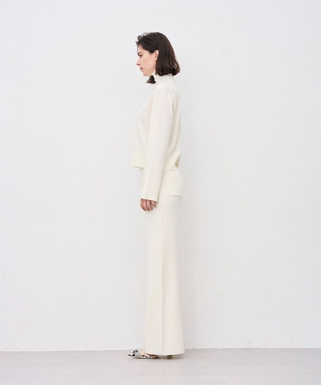 uncrave ハイゲージニット フレアパンツ オフ