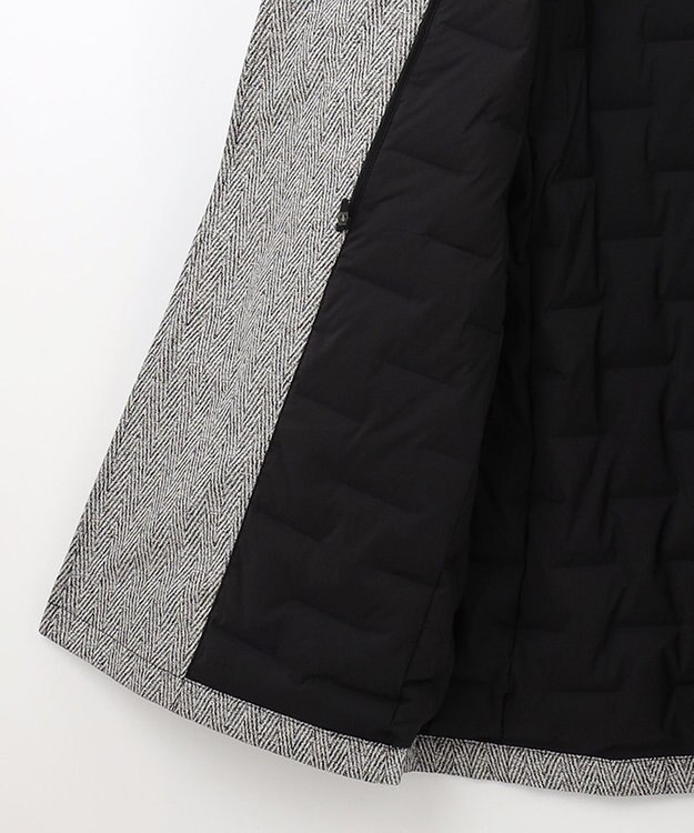 JOSEPH ABBOUD 【撥水/ダウン/ライナー取り外し可能】インターレースヘリンボン コート ライトグレー系7