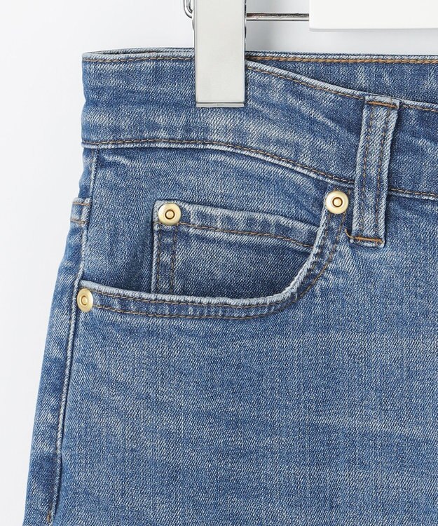 ANY SIS L センタープレスセミフレア デニム インディゴ