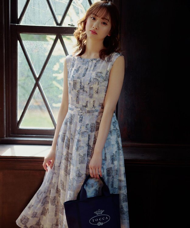 TOCCA 【星風まどかさん着用】SEA BLUE ドレス グレー系5
