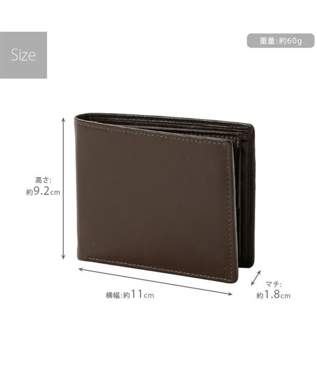 UNBILLION Otias バッファローレザー二つ折り財布 ダークブラウン