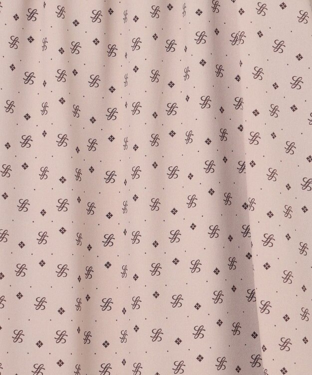 ANY SIS 【洗える】2WAYボウプリント ワンピース ベージュ系