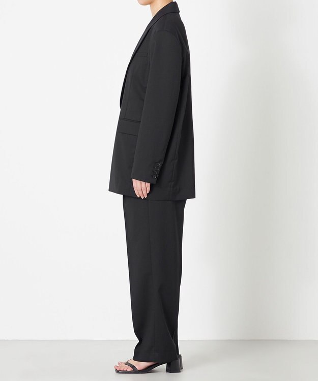 NAVE 【Nave・セットアップ可】ウールポリエステルツイルジャケット ブラック系