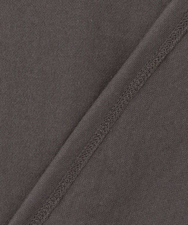 自由区 【洗える】シアーツイストガーゼ カットソー チャコール