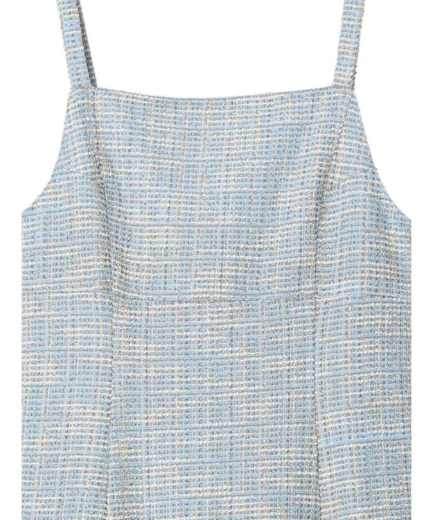 earth music&ecology ツイードワンピース Blue