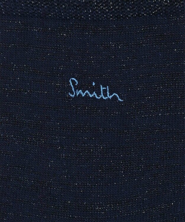 Paul Smith エンブロイダリー ラメ ソックス ネイビー