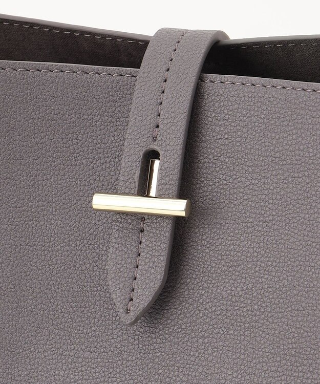 J.PRESS LADIES 【3点セット・A4サイズ収納可】マトリョーシカ トート バッグ グレー系