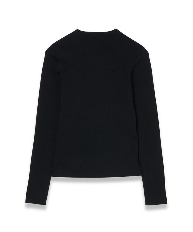 JOSEPH 【FOUNDATIONS】【洗える】シルクストレッチ　ラウンドネックニット Black