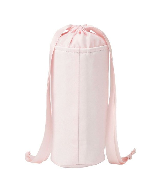 Maison de FLEUR 【保冷機能付き】サテン巾着ボトルケース Pink