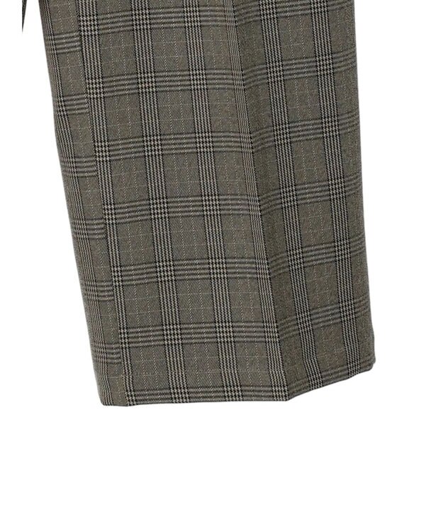 AMERICAN HOLIC ウエストイージーストレートパンツ Check Black