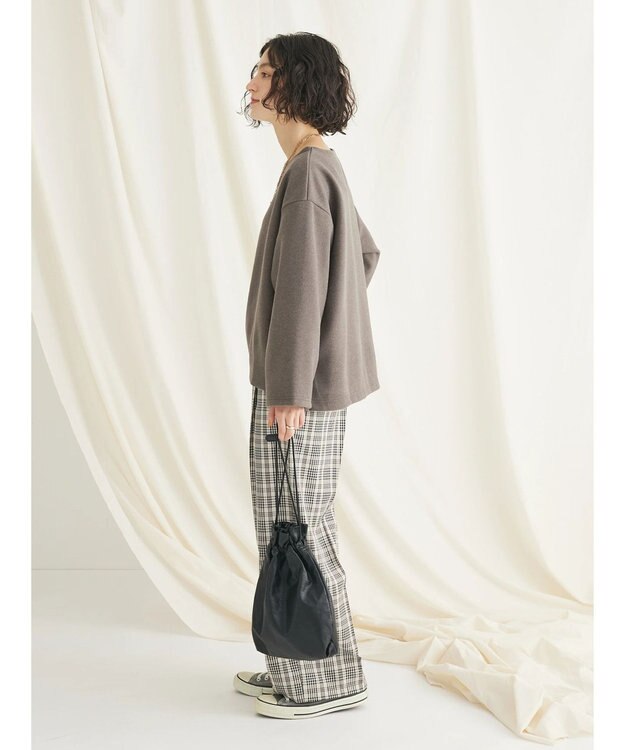 CRAFT STANDARD BOUTIQUE 圧縮ニットソープルオーバー Brown