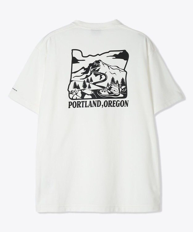 Columbia Columbia/ ヤハラフォレストグラフィックショートスリーブTシャツ /コロンビア Sea Salt、 Back Print
