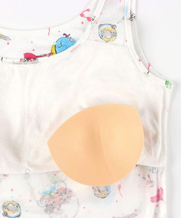 tsumori chisato SLEEP ツモリチサト インナー タンクトップ 綿混(身生地) パッド付き レディース UCX540 /ワコール アイボリー