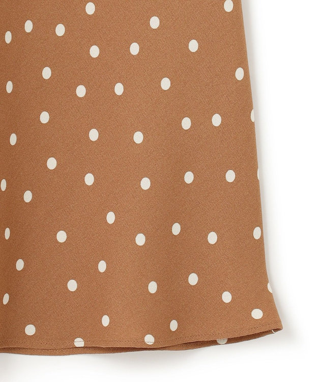 BEIGE， 【S-size】VIGNON / ドットスカート Camel ×Ecru