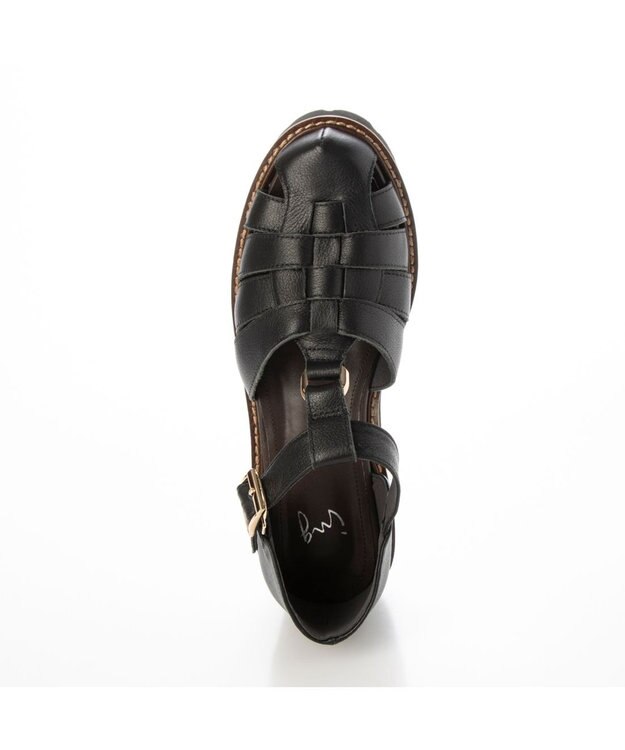 ing <ing>ボリュームソールグルカサンダル ブラック