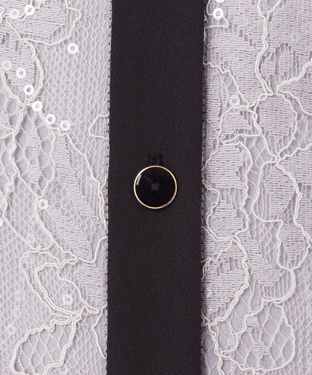 GRACE CONTINENTAL レーススパンコールワンピース グレー