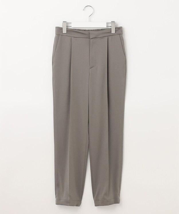 自由区 【洗える】チンツサテンタンブラー ジョガーパンツ グレー系