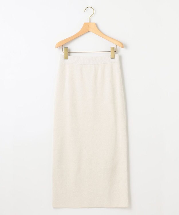 組曲 【Oggiコラボ】きらきらラメニットスカート パールホワイト系