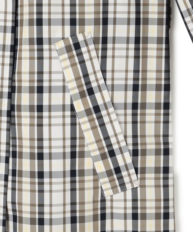 23区 S メモリーチェック トレンチコート ダークブラウン系3