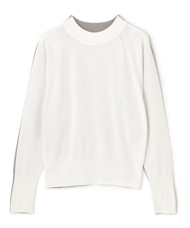 BEIGE， PIERIS / ドルマンスリーブニット Ecru x Steel