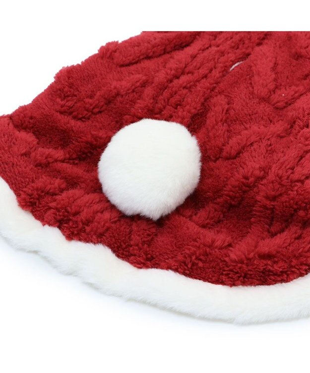 PET PARADISE ペットパラダイス サンタさん くま ポンチョ 中型犬 大型犬 レッド