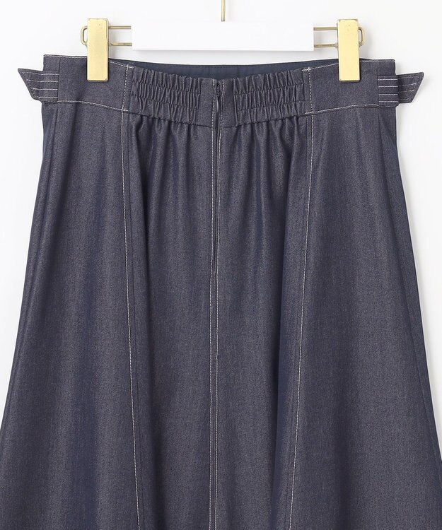 ANY SIS 【洗える】デニムライクシャンブレー スカート シャンブレー