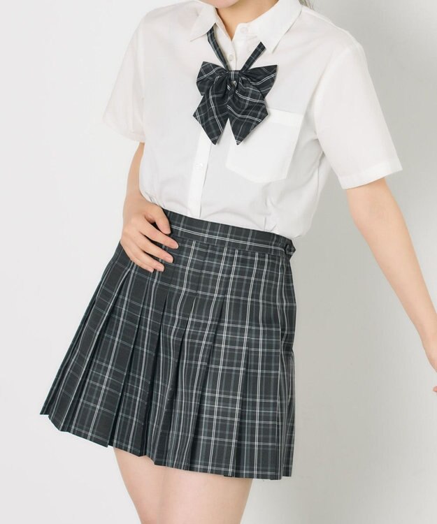 WEGO 【SCHOOLITEM】スクールプリーツスカート ブラックチェック1