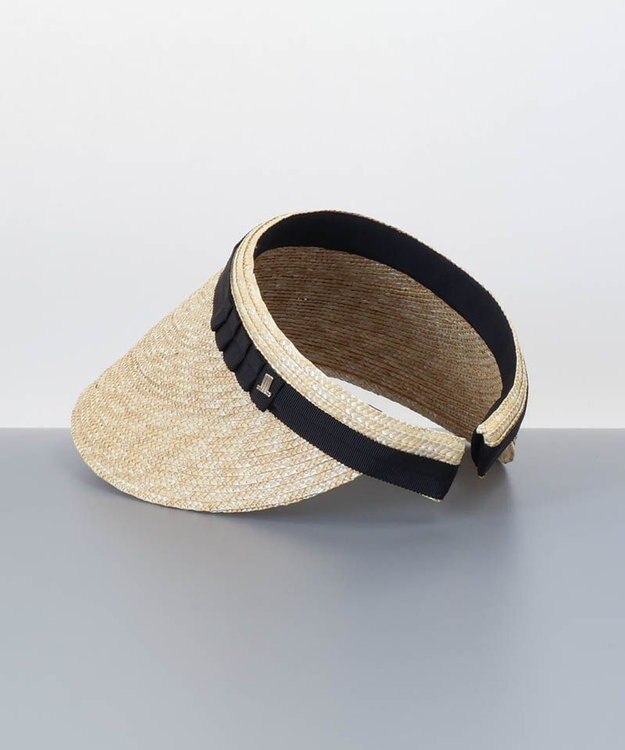 AURORA 【 LANVIN COLLECTION（ランバン コレクション） 】麦クリップバイザー ブラウン