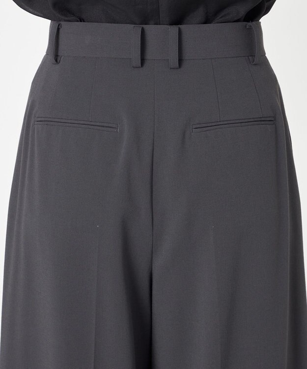 NAVE 【Nave・洗える】スパントロ ワイドラップパンツ グレー系